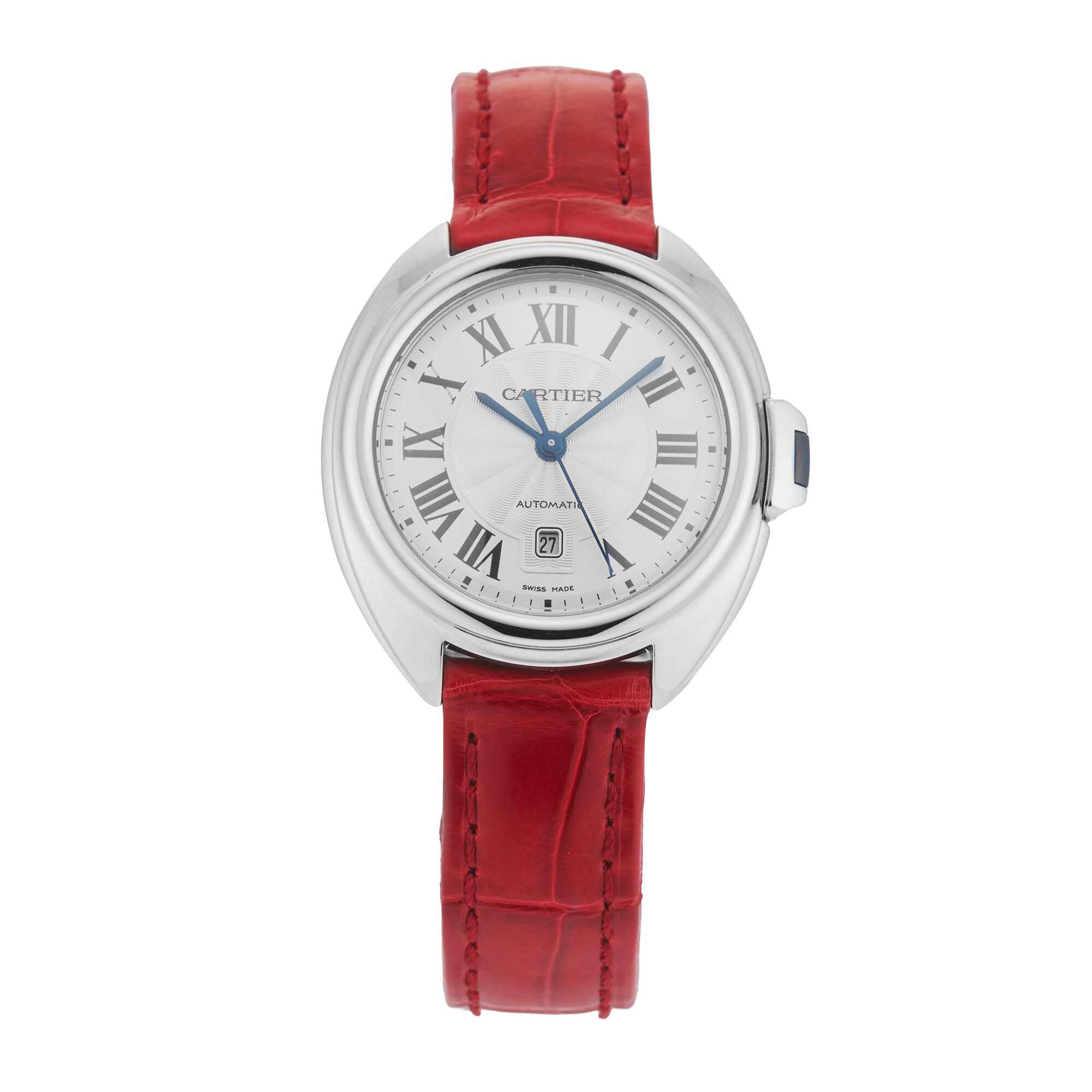Pre-Owned Cartier Cle De 31mm Stainless Steel Pre-Owned Cartier Cle De 31mm Stainless Steel
