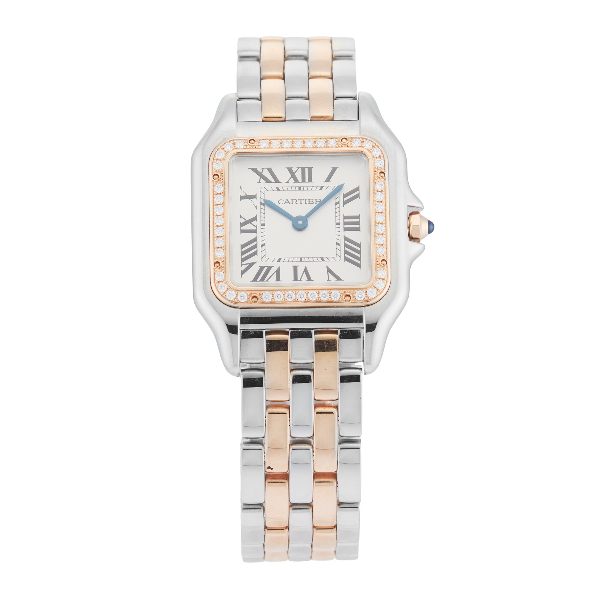 Pre-Owned Cartier Panthere De Medium Model 29mm Stainless Steel and Rose Gold Pre-Owned Cartier Panthere De Medium Model 29mm Stainless Steel and Rose Gold