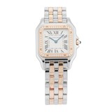 Pre-Owned Cartier Panthere De Medium Model 29mm Stainless Steel and Rose Gold