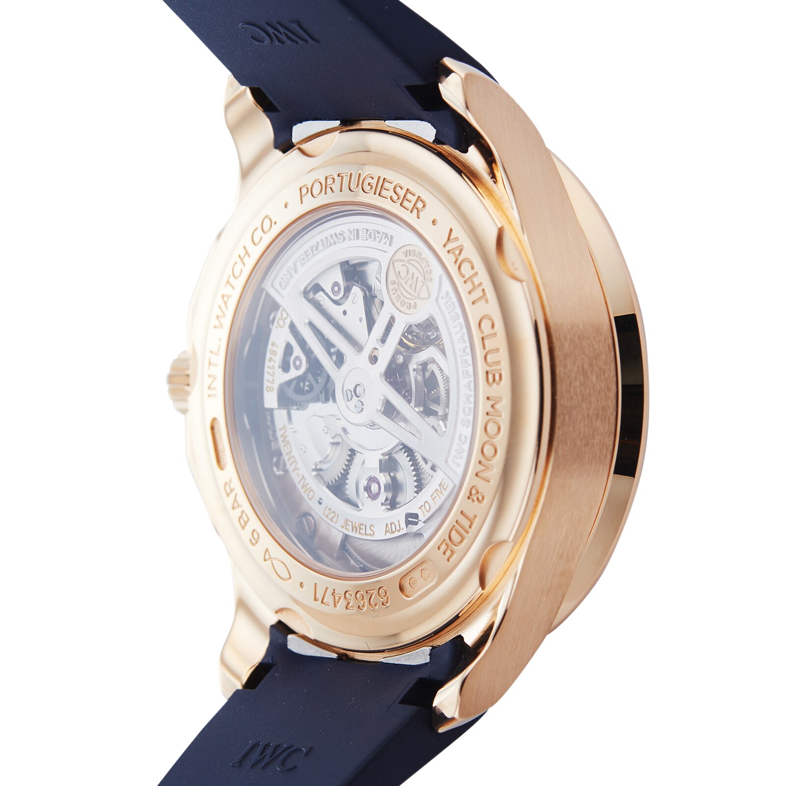 Pre-Owned IWC Portugieser Yacht Club Blue Rose Gold Mens Watch IW344001 Pre-Owned IWC Portugieser Yacht Club Blue Rose Gold Mens Watch IW344001