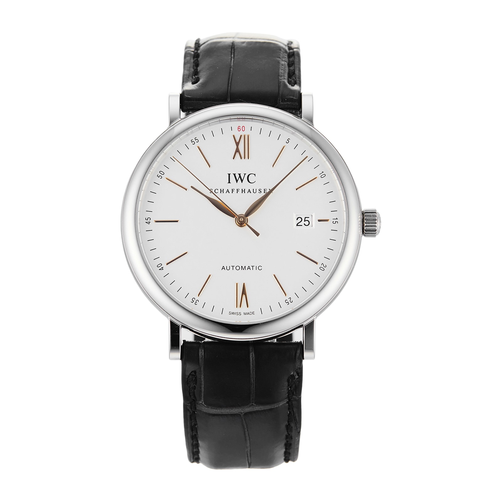 Pre Owned IWC Pre Owned IWC Portofino Silver Steel Mens Watch