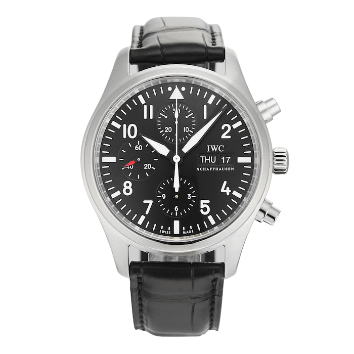 Pre-Owned IWC Pilot's Chronograph Mens Watch IW371701
