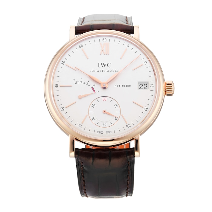 Pre-Owned IWC Portofino Hand Wound Eight Days 45MM Rose Gold