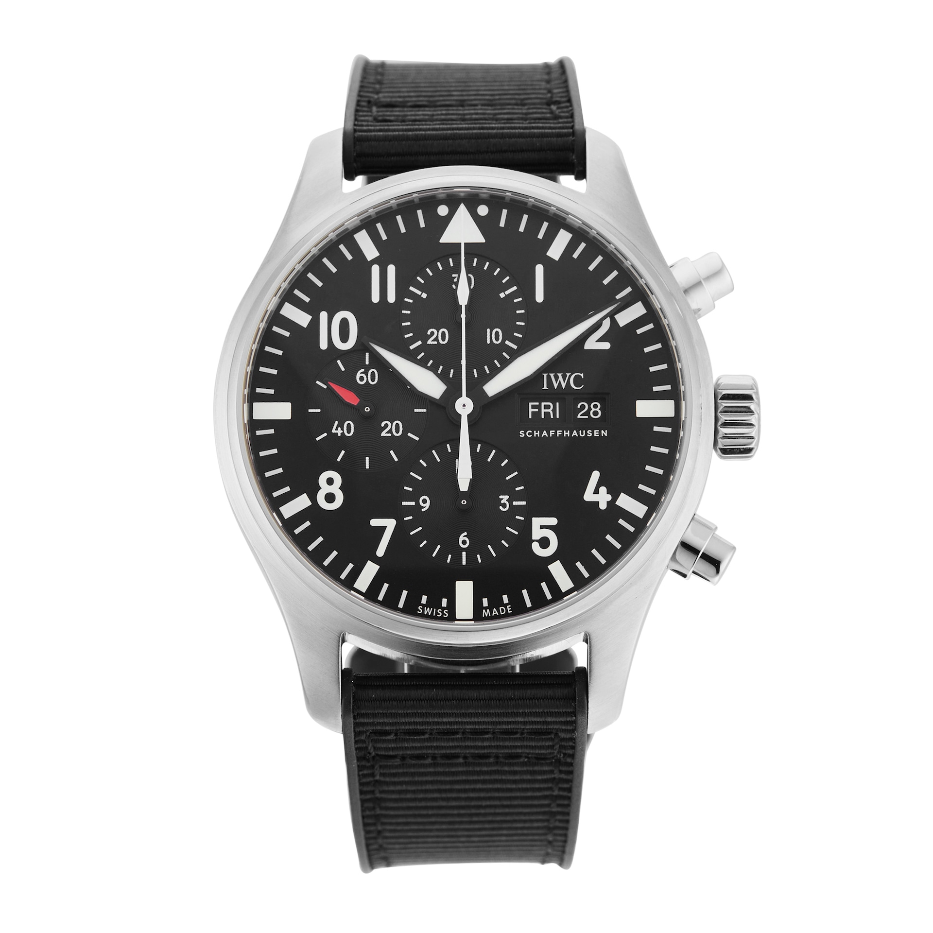 Pre-Owned IWC Schaffhausen Pilot's Watch Chronograph 43MM Stainless Steel
