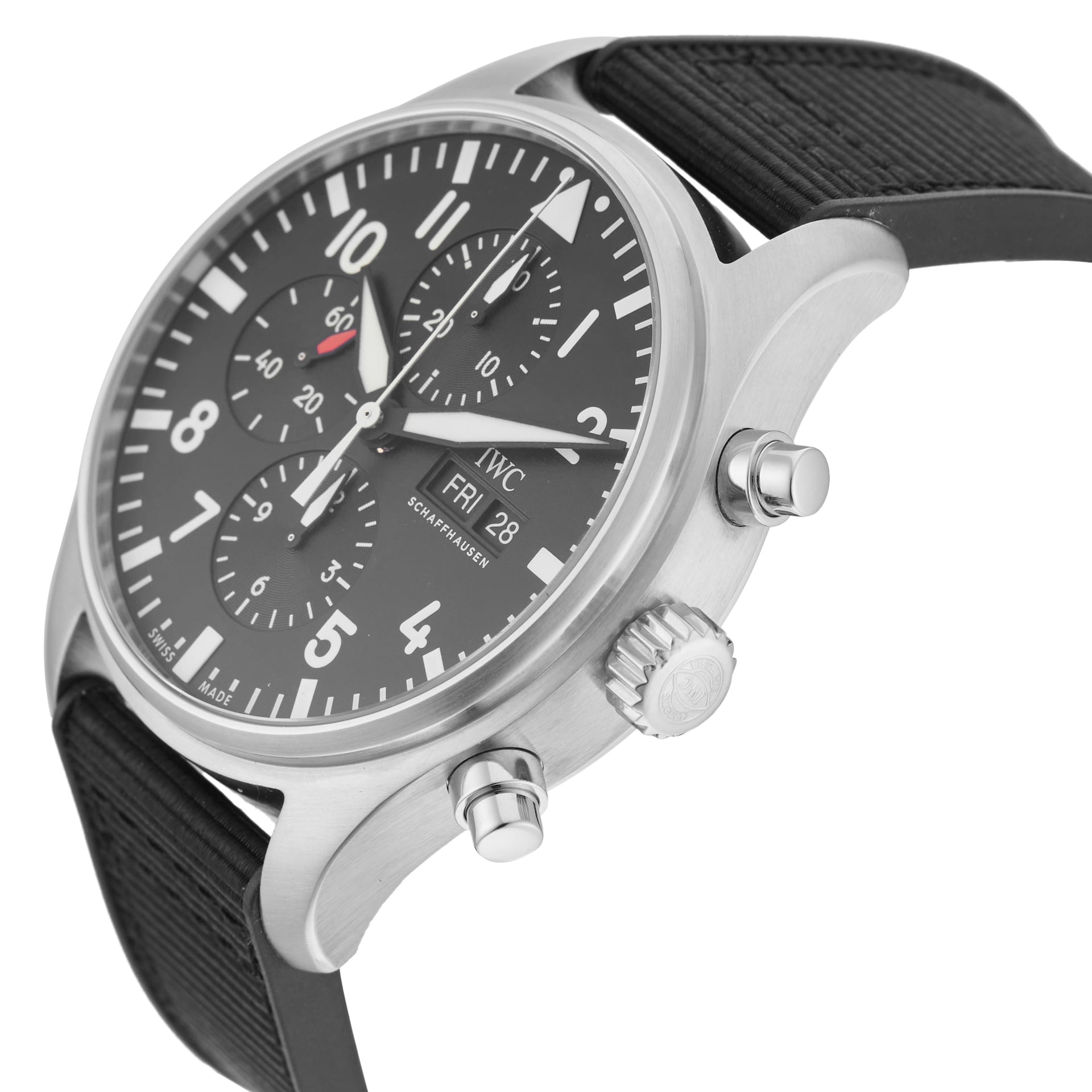 Pre-Owned IWC Schaffhausen Pilot's Watch Chronograph 43MM Stainless Steel