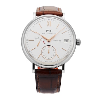 Pre-Owned IWC Portofino Hand-Wound Eight Days 45mm Stainless Steel