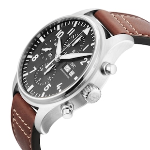 Pre-Owned IWC Pilots Watch Chronograph Edition Antoine De Saint Exupery 43mm Stainless Steel