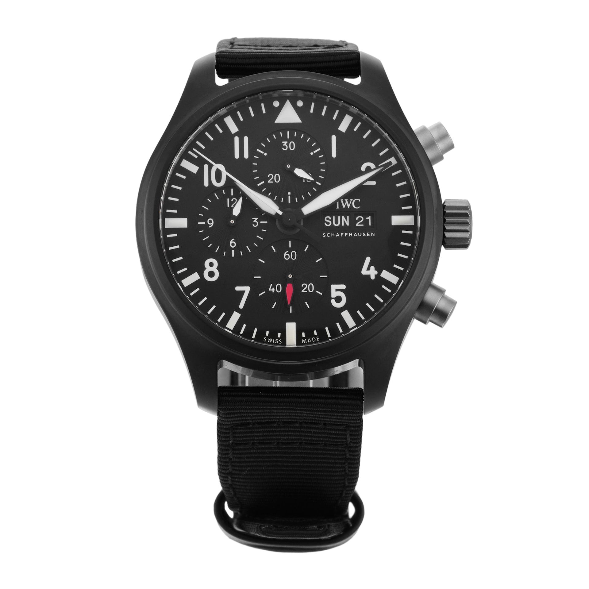 Pre-Owned IWC Pilot's Watch Chronograph Top Gun 44.5mm Ceramic