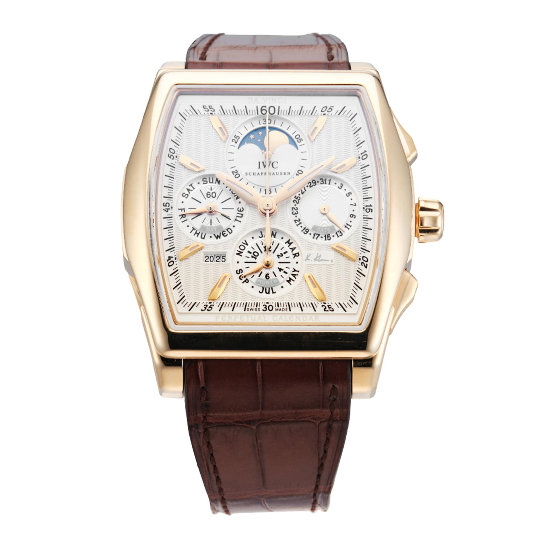 Pre-Owned IWC Da Vinci Perpetual Calendar Kurt Klaus Edition 43mm Rose Gold