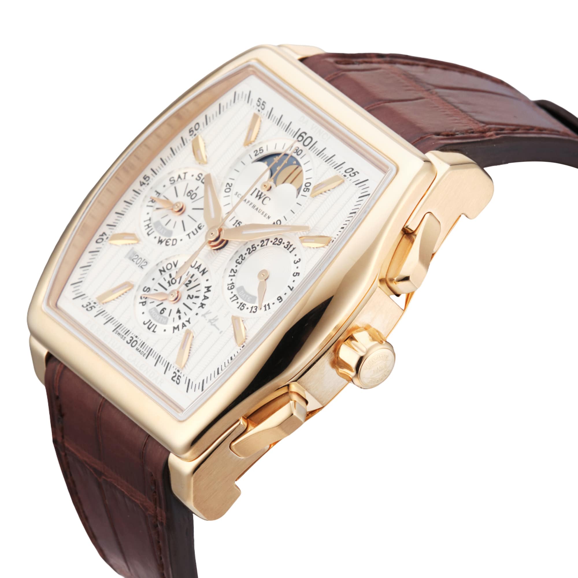 Pre-Owned IWC Da Vinci Perpetual Calendar Kurt Klaus Edition 43mm Rose Gold