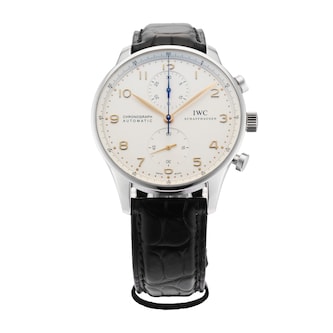 Pre-Owned IWC Pre-Owned IWC Portugieser Chronograph 40.9mm Stainless Steel IW371445 Pre-Owned IWC Pre-Owned IWC Portugieser Chronograph 40.9mm Stainless Steel IW371445