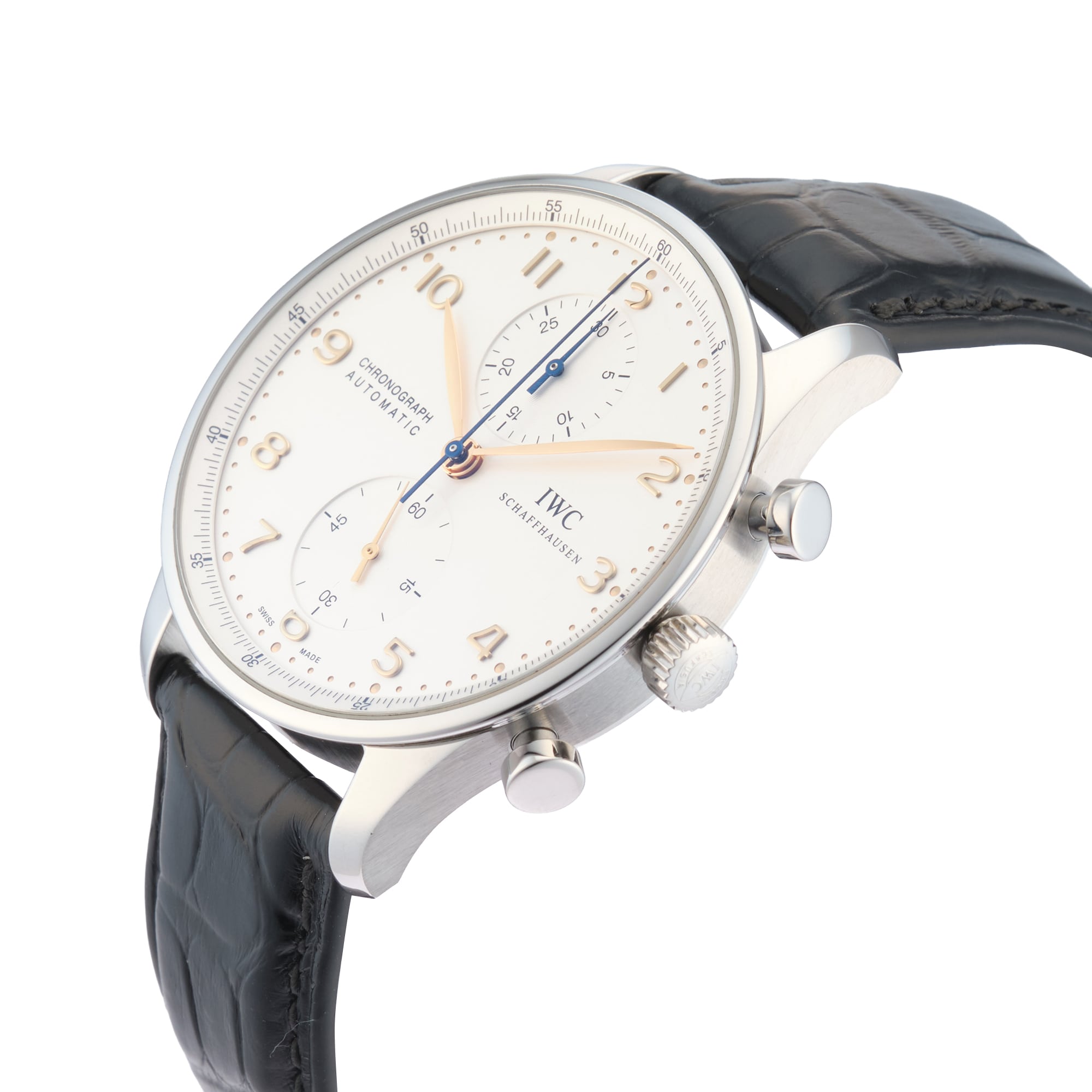 Pre-Owned IWC Pre-Owned IWC Portugieser Chronograph 40.9mm Stainless Steel IW371445 Pre-Owned IWC Pre-Owned IWC Portugieser Chronograph 40.9mm Stainless Steel IW371445