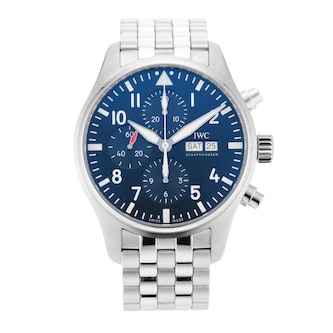 Pre-Owned IWC Pilots Chronograph Edition Le Petit Prince 43mm Stainless Steel