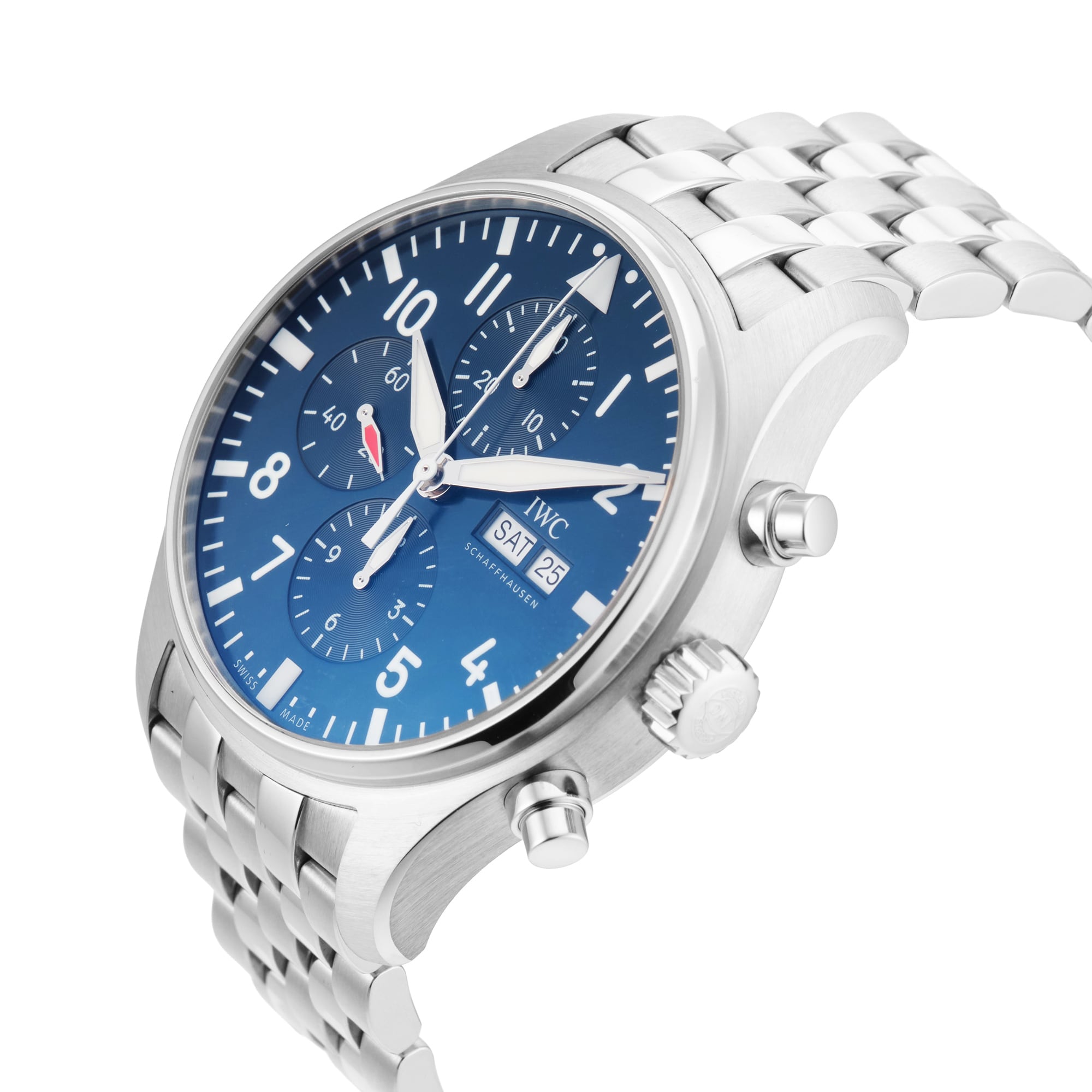 Pre-Owned IWC Pilots Chronograph Edition Le Petit Prince 43mm Stainless Steel