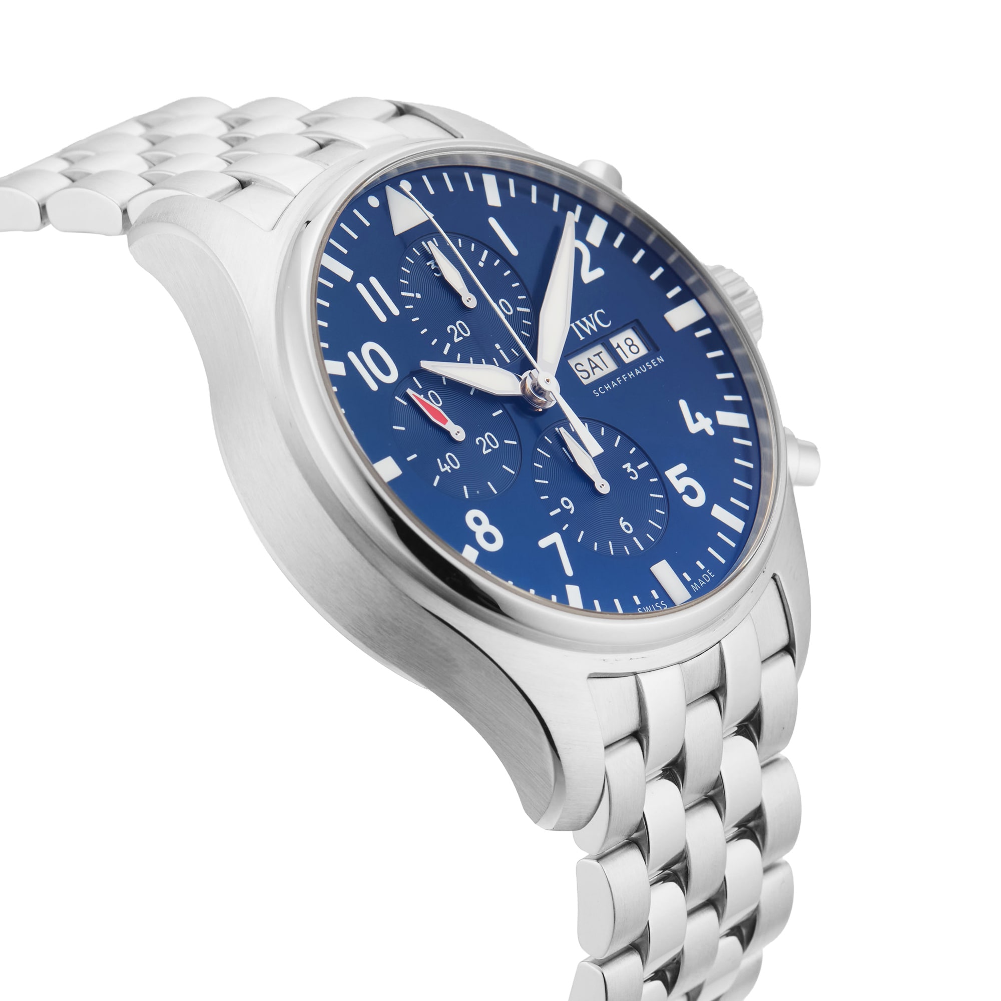 Pre-Owned IWC Pilots Chronograph Edition Le Petit Prince 43mm Stainless Steel IW377717 Pre-Owned IWC Pilots Chronograph Edition Le Petit Prince 43mm Stainless Steel IW377717