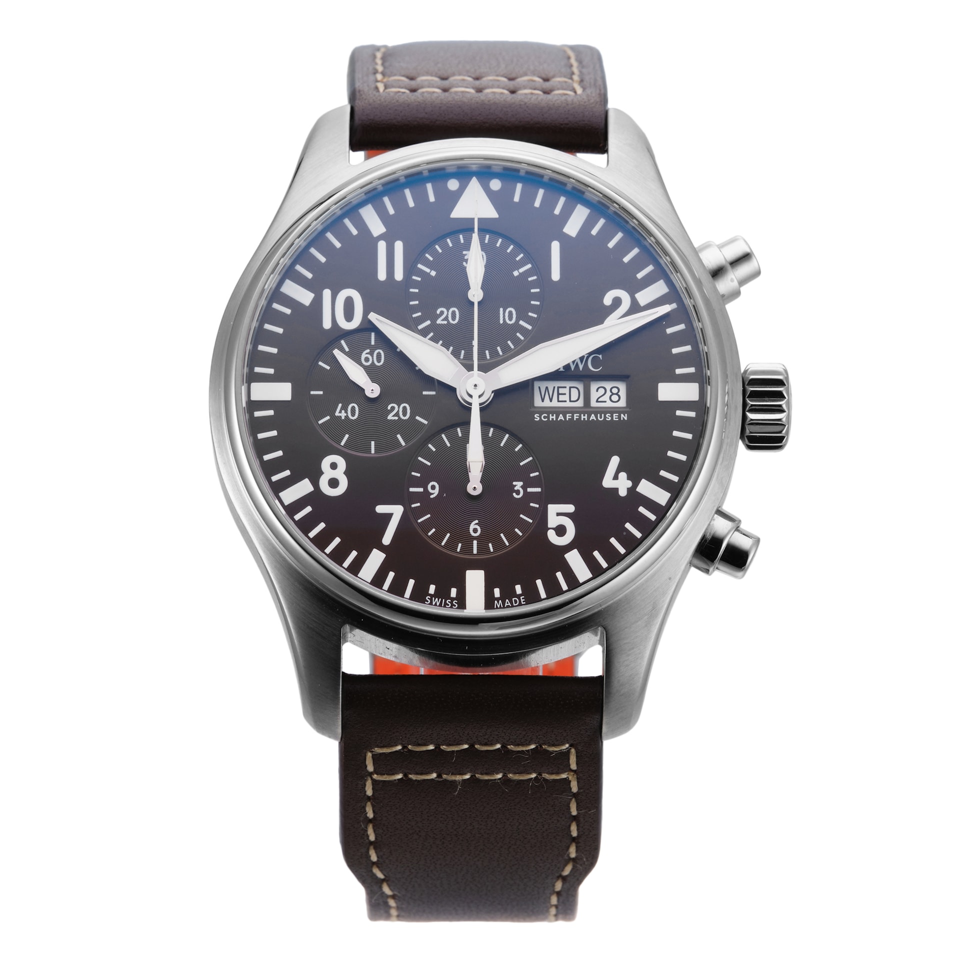 Pre-Owned IWC Pilots Watch Chronograph Edition Antoine De Saint Exupery 43mm Stainless Steel