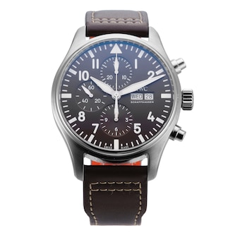 Pre-Owned IWC Pilots Watch Chronograph Edition Antoine De Saint Exupery 43mm Stainless Steel