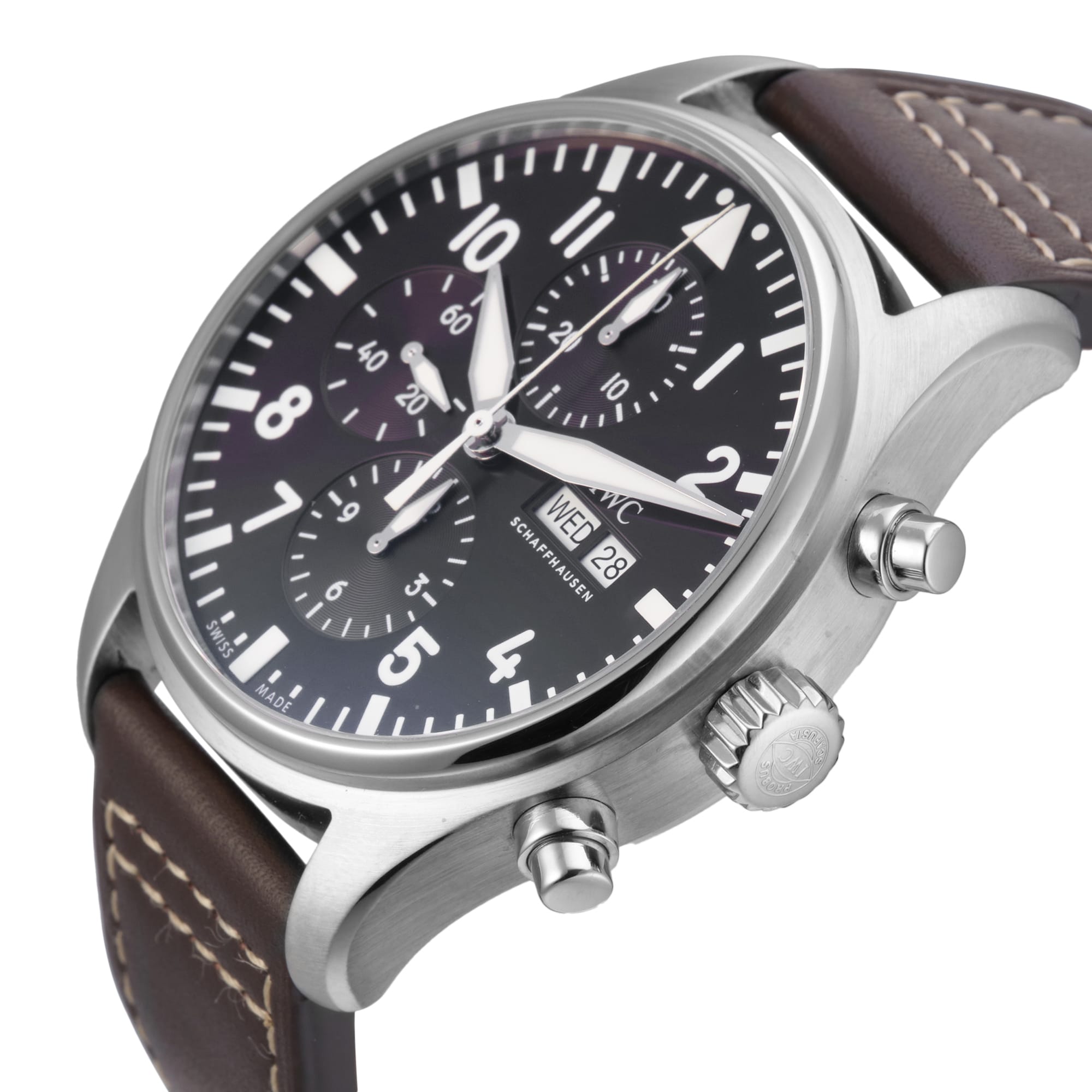 Pre-Owned IWC Pilots Watch Chronograph Edition Antoine De Saint Exupery 43mm Stainless Steel Pre-Owned IWC Pilots Watch Chronograph Edition Antoine De Saint Exupery 43mm Stainless Steel