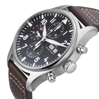 Pre-Owned IWC Pilots Watch Chronograph Edition Antoine De Saint Exupery 43mm Stainless Steel