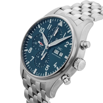Pre-Owned IWC Pilots Chronograph Edition Le Petit Prince 43mm Stainless Steel