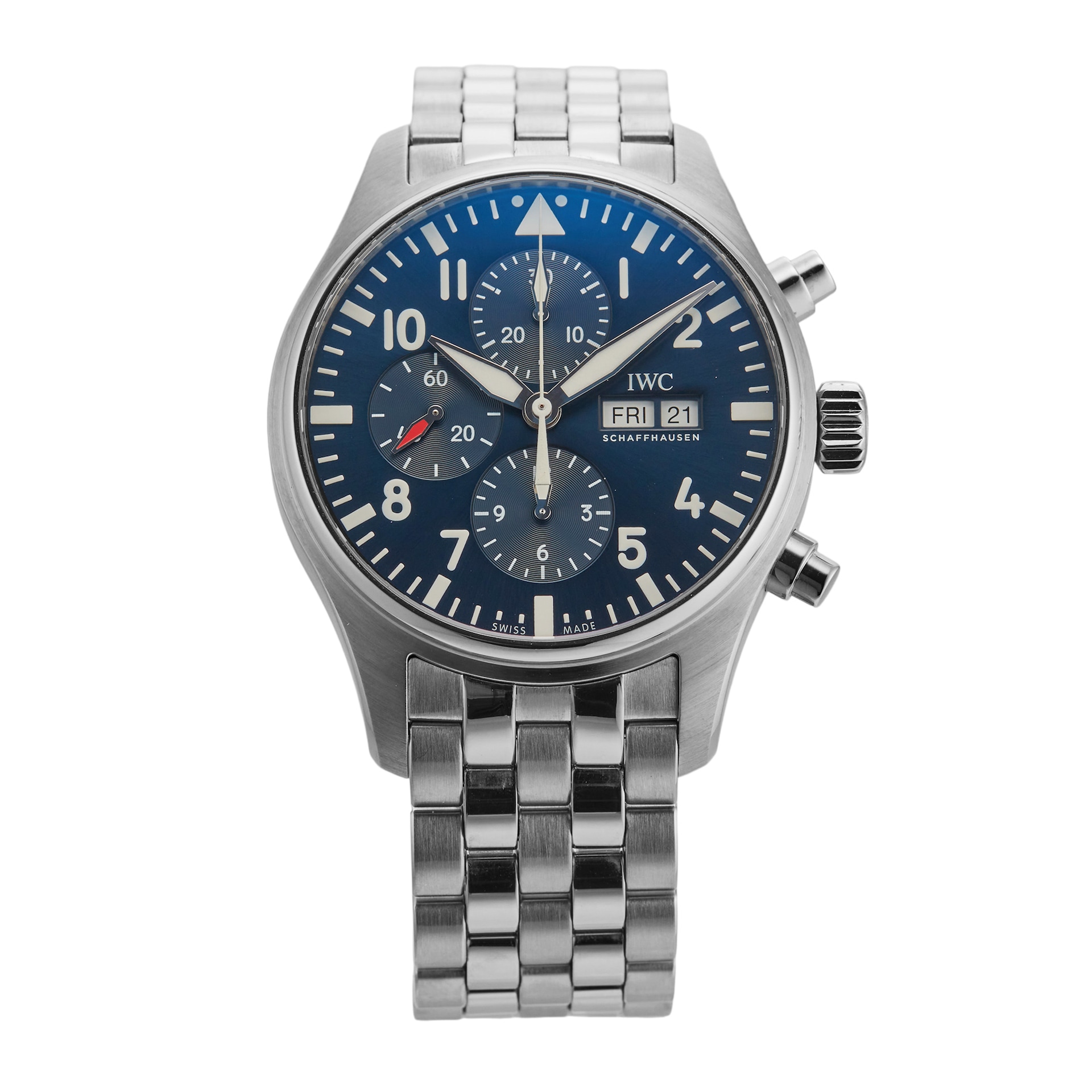 Pre-Owned IWC Pilots Chronograph Edition Le Petit Prince 43mm Stainless Steel