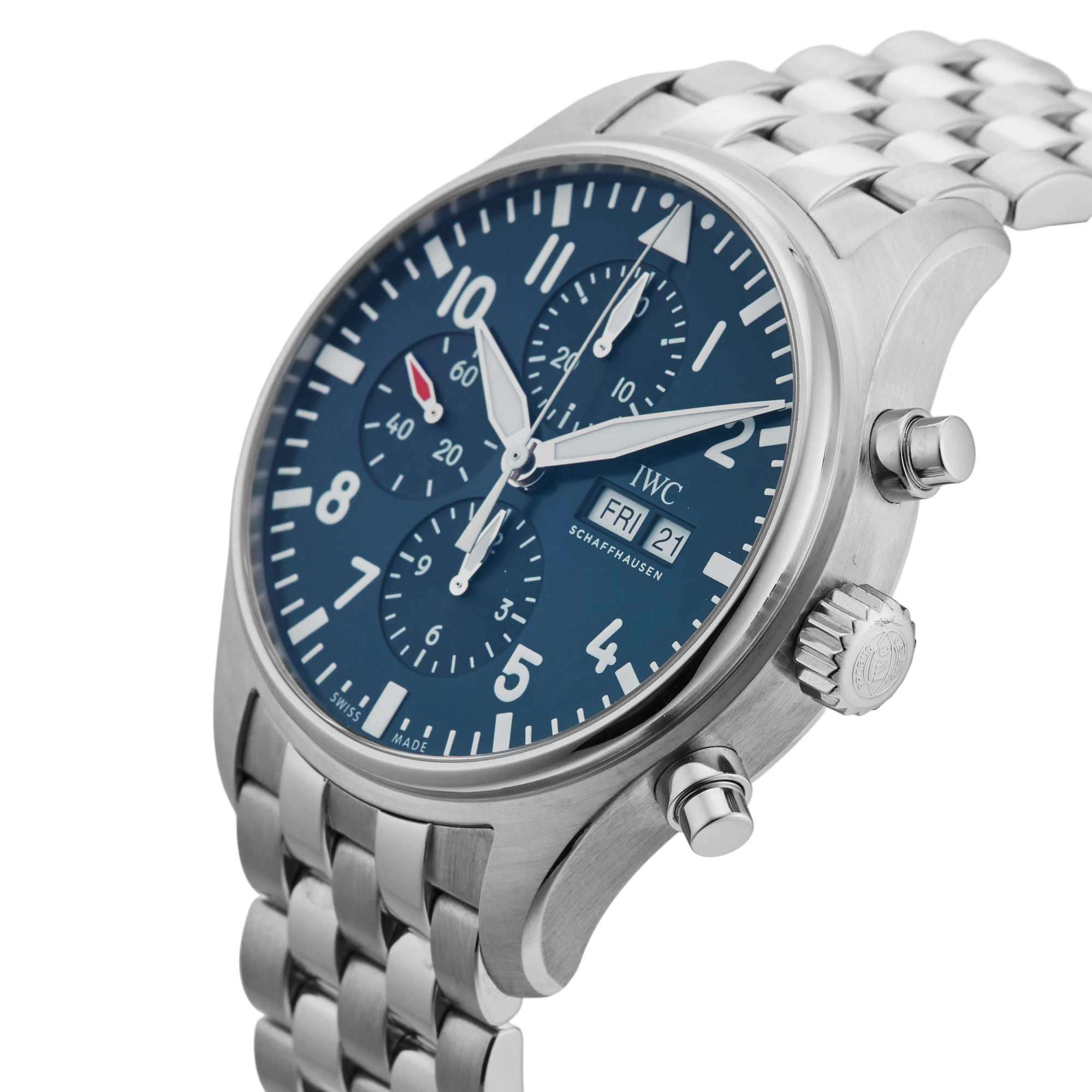 Pre-Owned IWC Pilots Chronograph Edition Le Petit Prince 43mm Stainless Steel