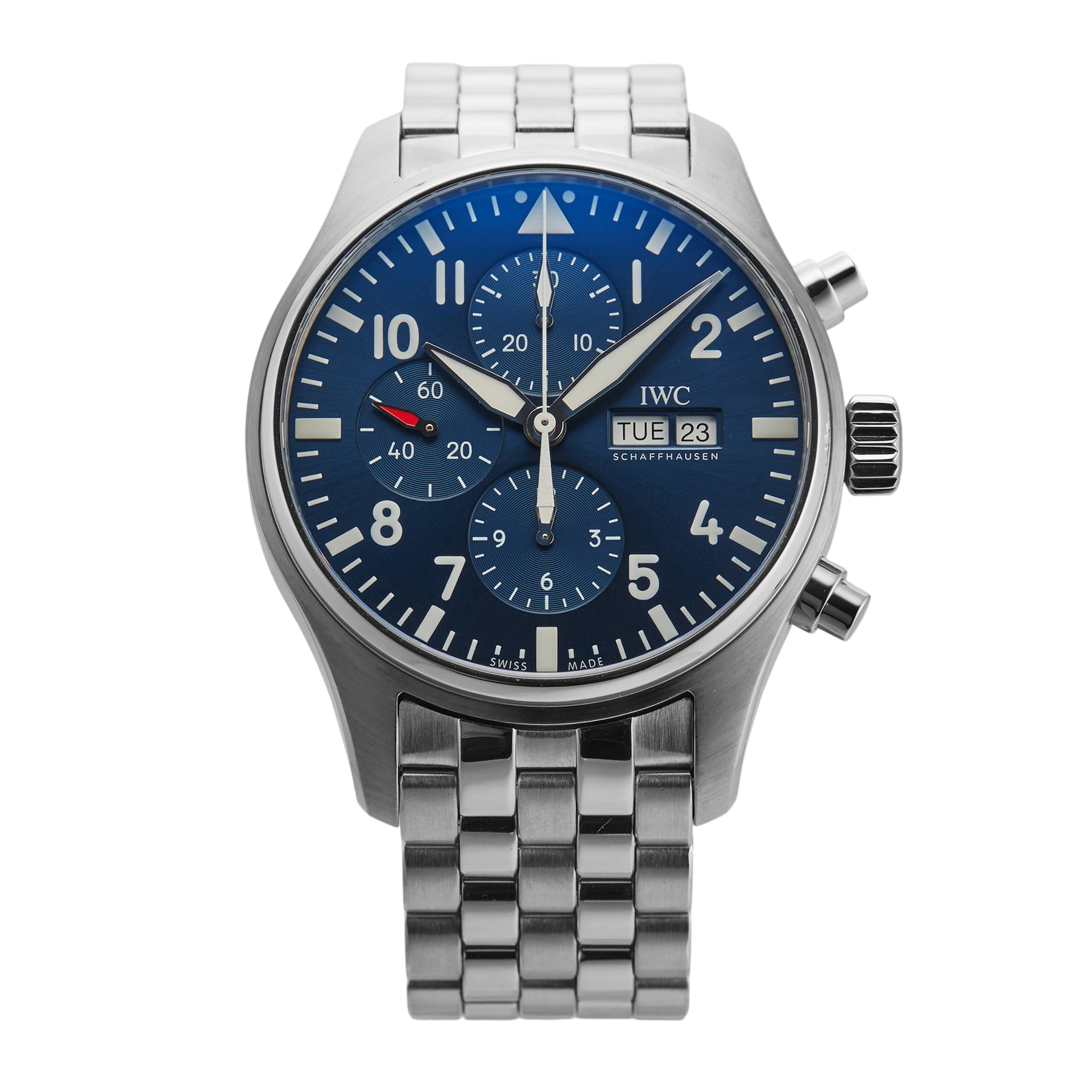 Pre-Owned IWC Pilots Chronograph Edition Le Petit Prince 43mm Stainless Steel