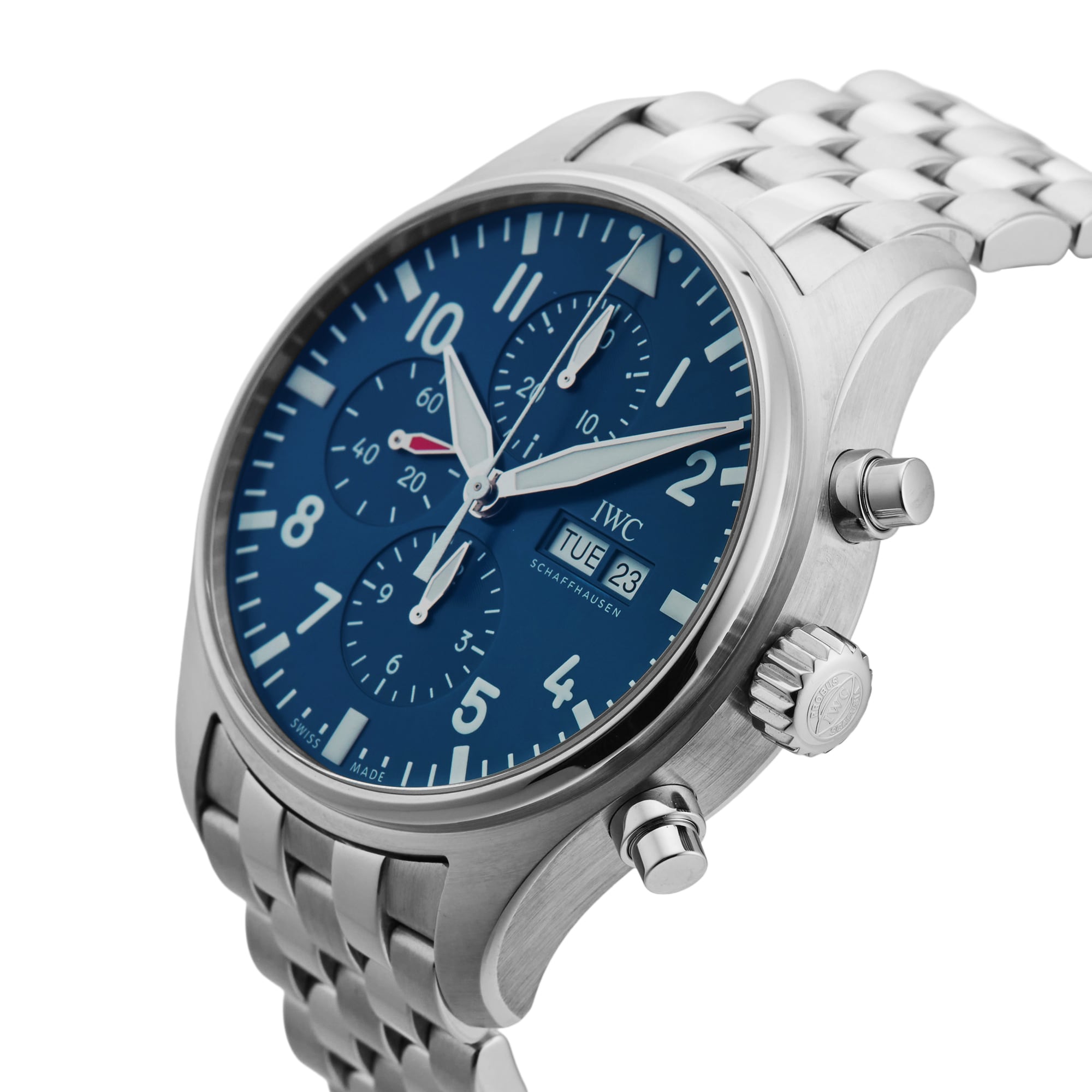 Pre-Owned IWC Pilots Chronograph Edition Le Petit Prince 43mm Stainless Steel