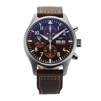 Pre-Owned IWC Pilots Watch Chronograph Edition Antoine De Saint Exupery 43mm Stainless Steel