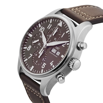 Pre-Owned IWC Pilots Watch Chronograph Edition Antoine De Saint Exupery 43mm Stainless Steel