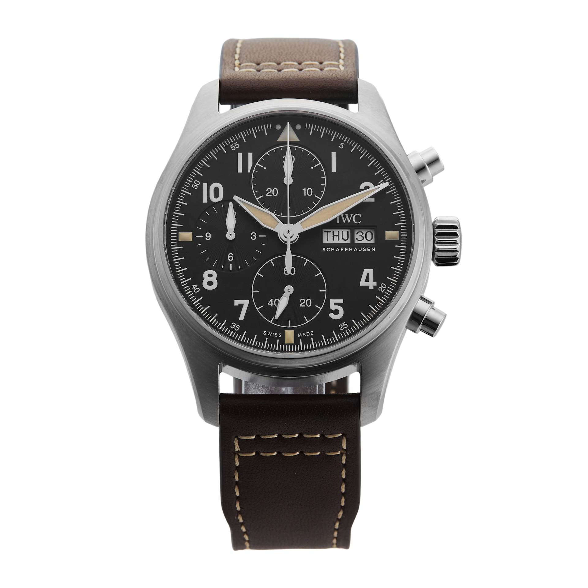 Pre-Owned IWC Pilot Watch Chronograph Spitfire 41mm Stainless Steel Pre-Owned IWC Pilot Watch Chronograph Spitfire 41mm Stainless Steel