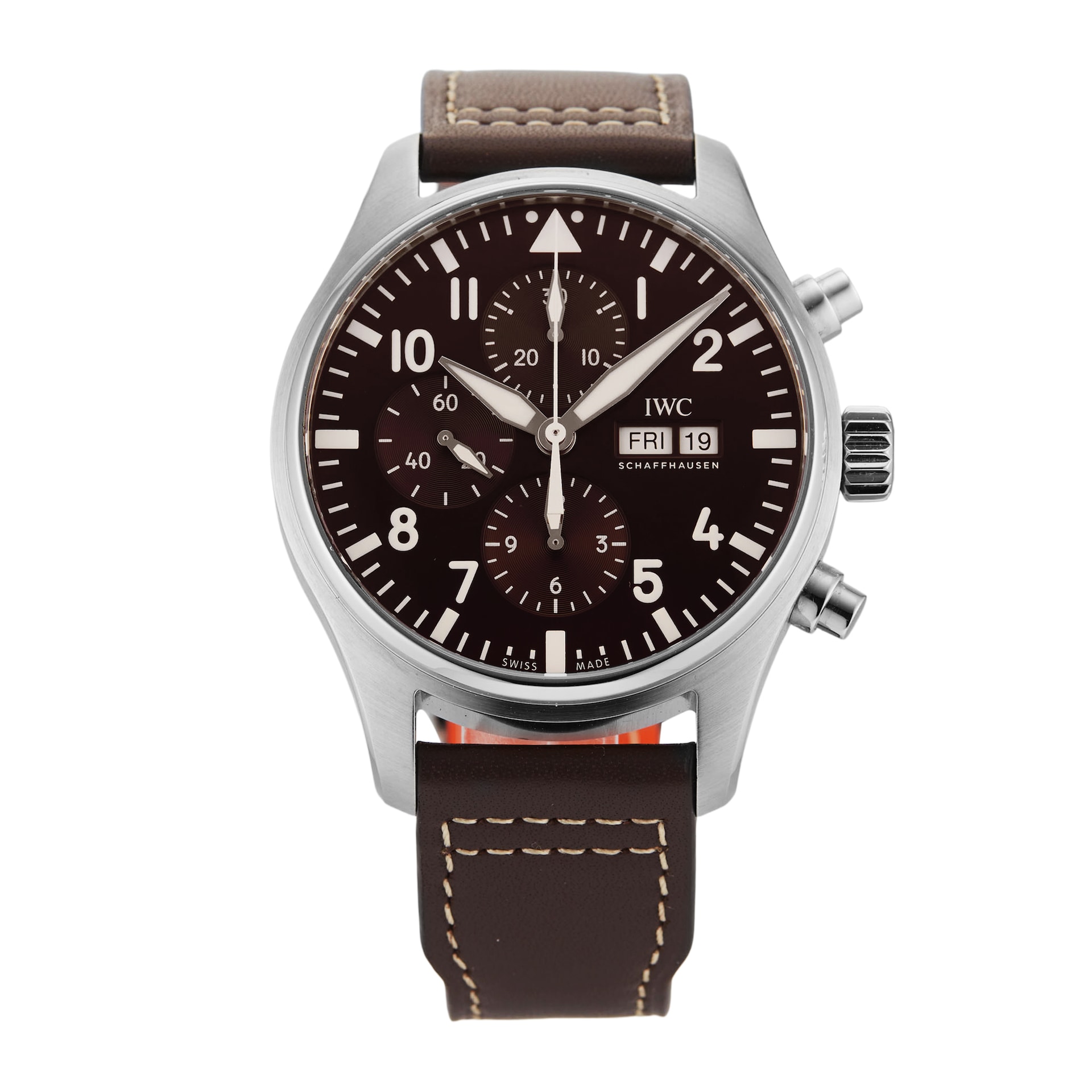 Pre-Owned IWC Pilots Watch Chronograph Edition Antoine De Saint Exupery 43mm Stainless Steel