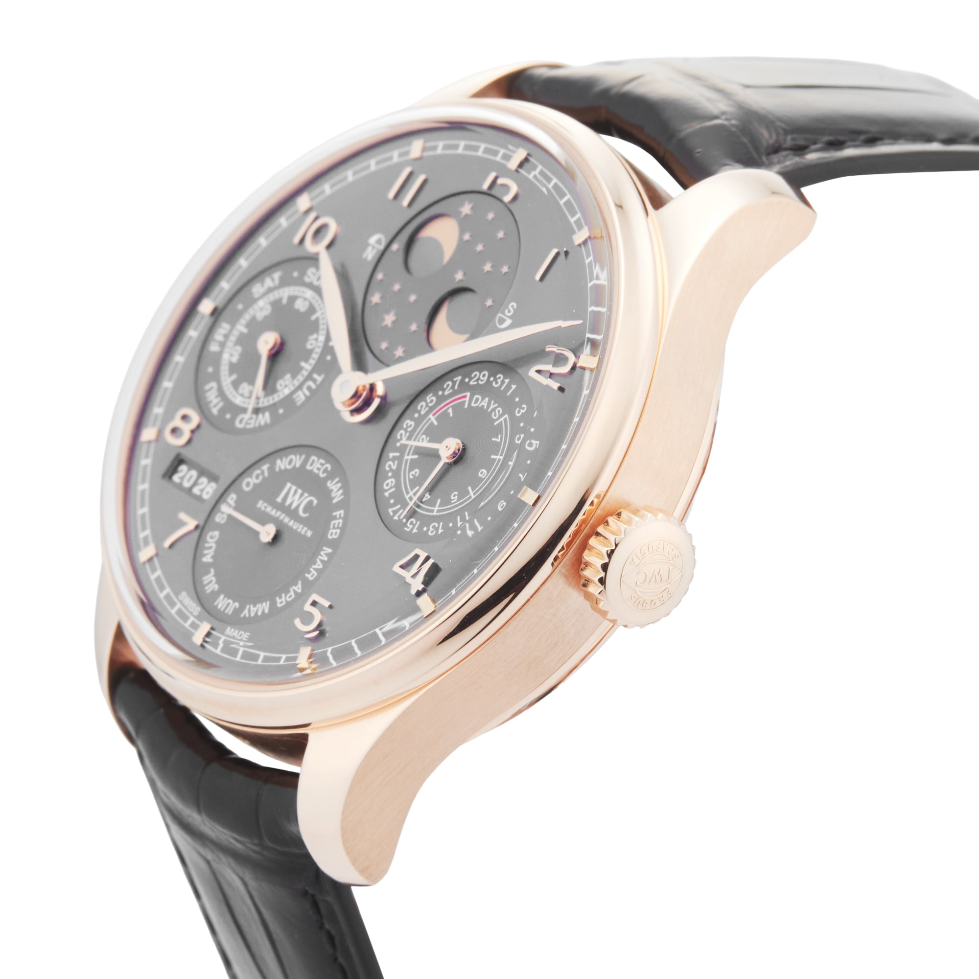 Pre-Owned IWC Portugieser Perpetual Calendar 42.2mm Rose Gold Pre-Owned IWC Portugieser Perpetual Calendar 42.2mm Rose Gold
