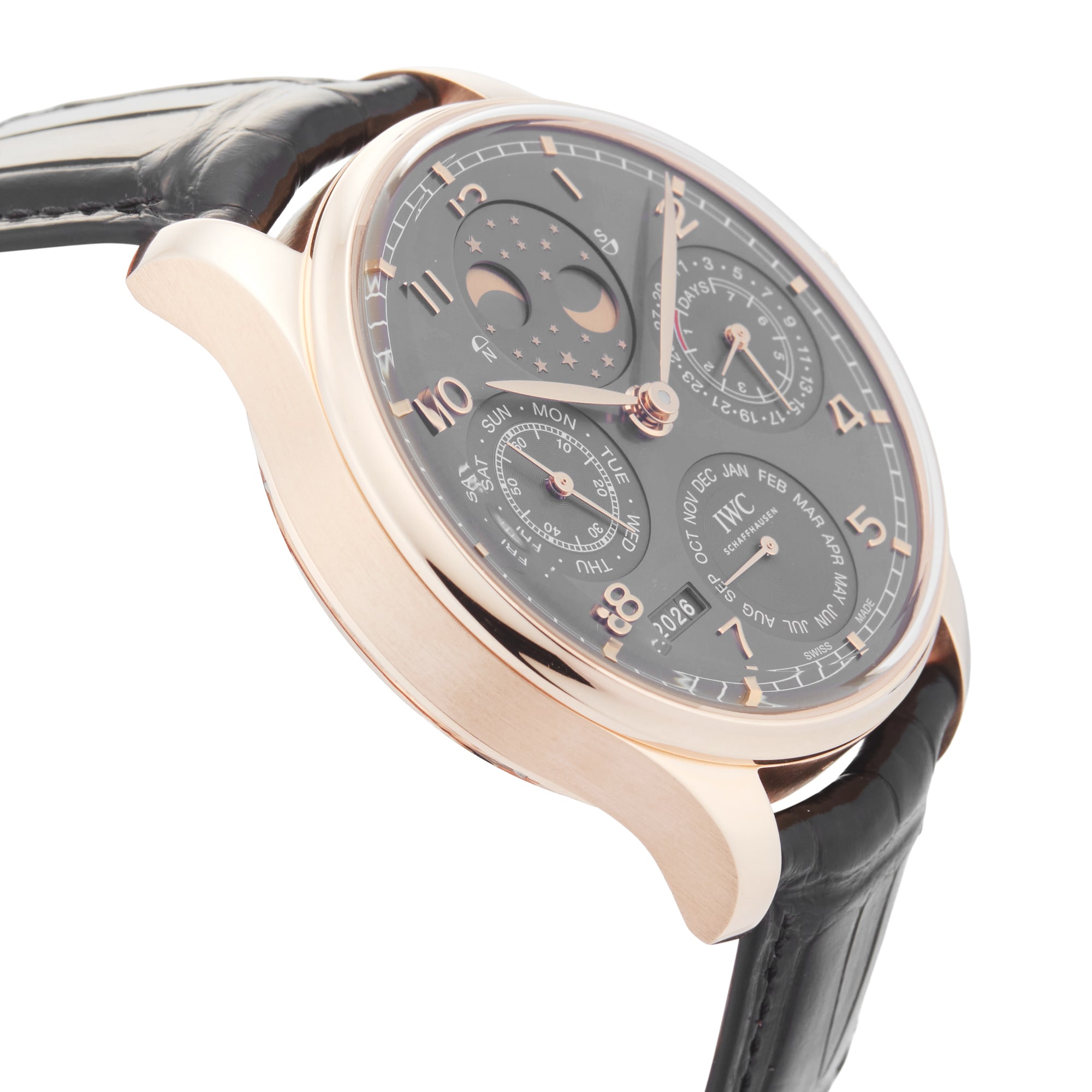 Pre-Owned IWC Portugieser Perpetual Calendar 42.2mm Rose Gold Pre-Owned IWC Portugieser Perpetual Calendar 42.2mm Rose Gold