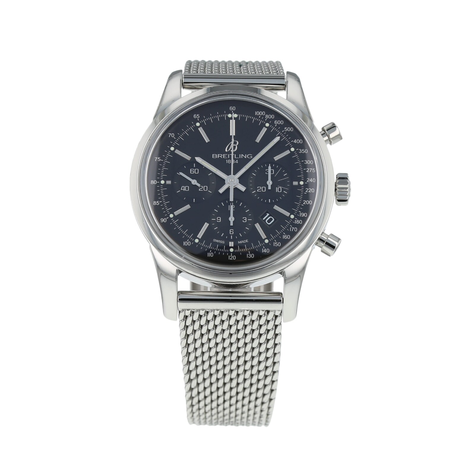 Pre-Owned Breitling Transocean Chronograph Mens Watch AB015212/BA99