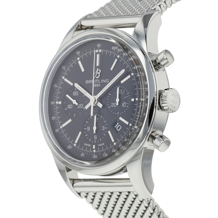 Pre-Owned Breitling Pre-Owned Breitling Transocean Chronograph Mens Watch AB015212/BA99