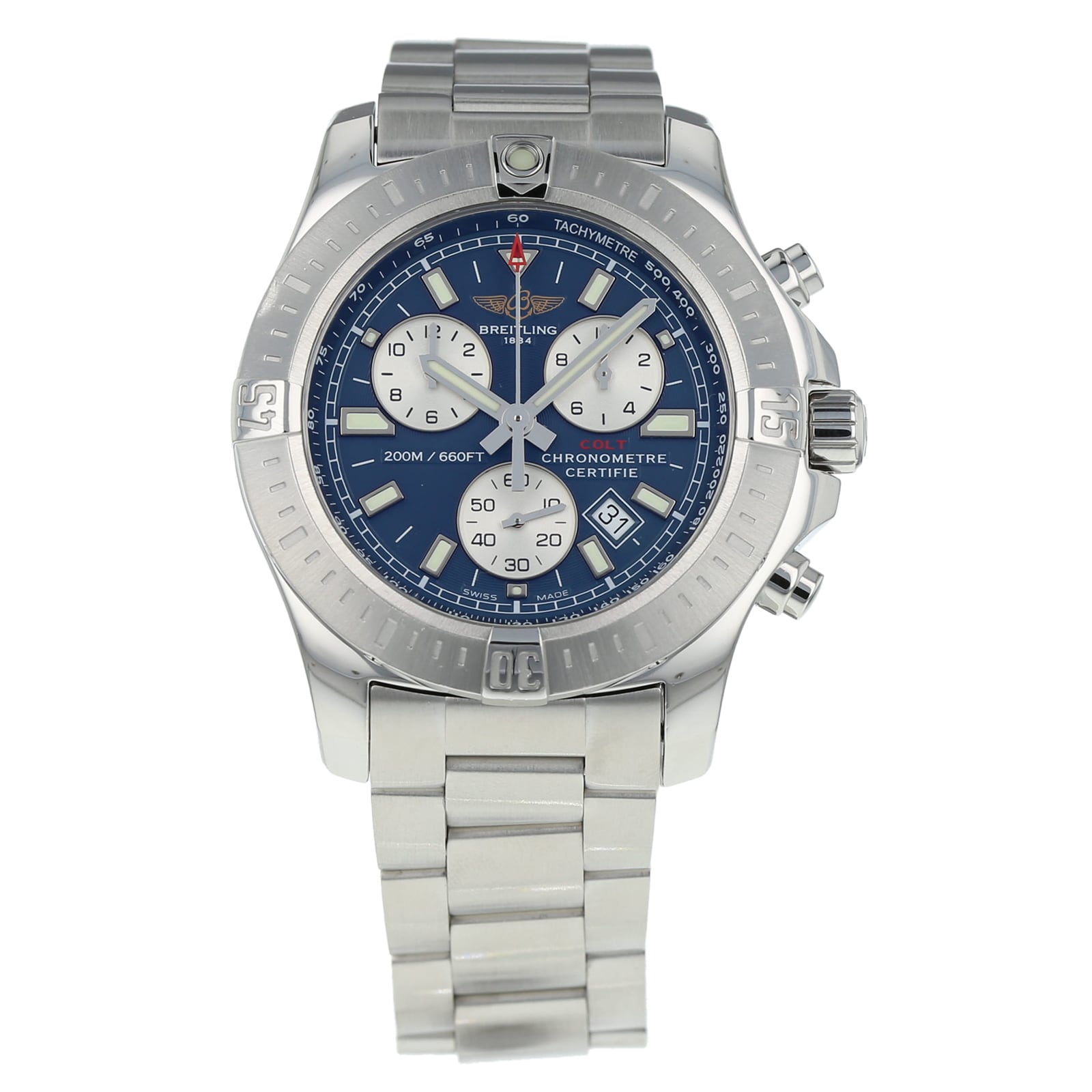 Pre Owned Breitling Colt Chronograph Mens Watch A7338811 C905