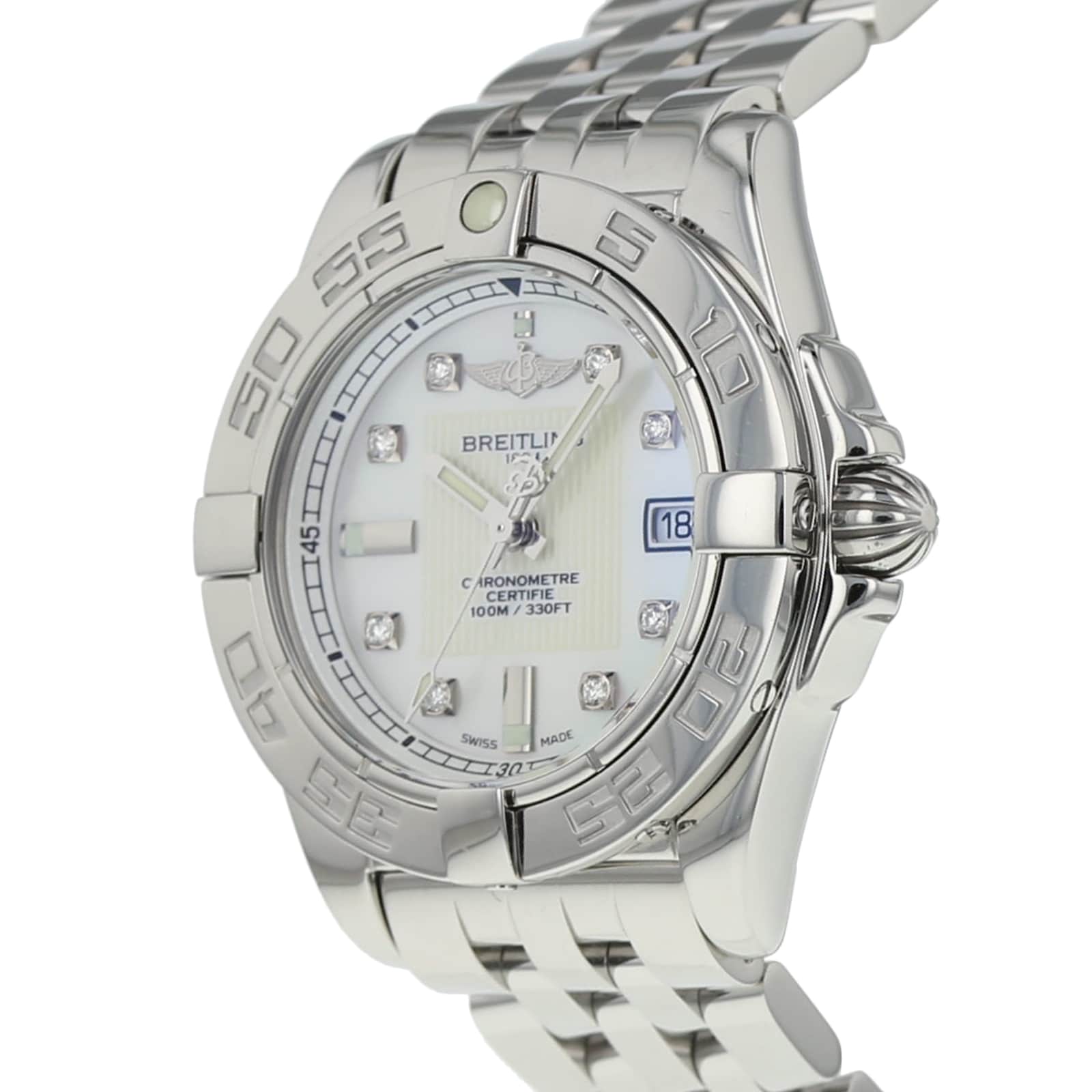 Pre-Owned Breitling Galactic 32 Ladies Watch A71356L2/A708 Pre-Owned Breitling Galactic 32 Ladies Watch A71356L2/A708