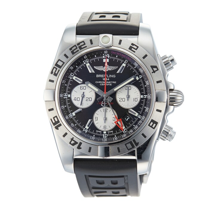 Pre-Owned Breitling Pre-Owned Breitling Chronomat GMT Mens Watch AB0420B9/BB56