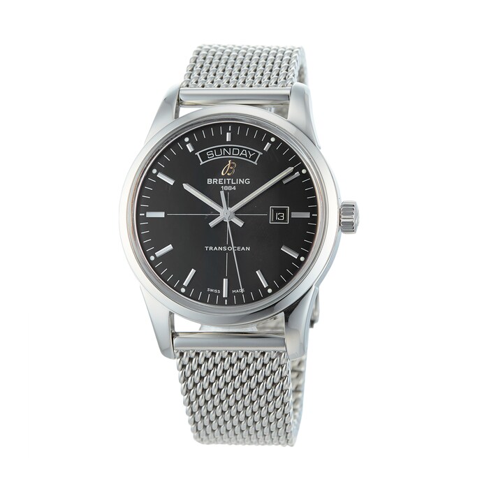 Pre-Owned Breitling Pre-Owned Breitling Transocean Mens Watch A4531012/BB69