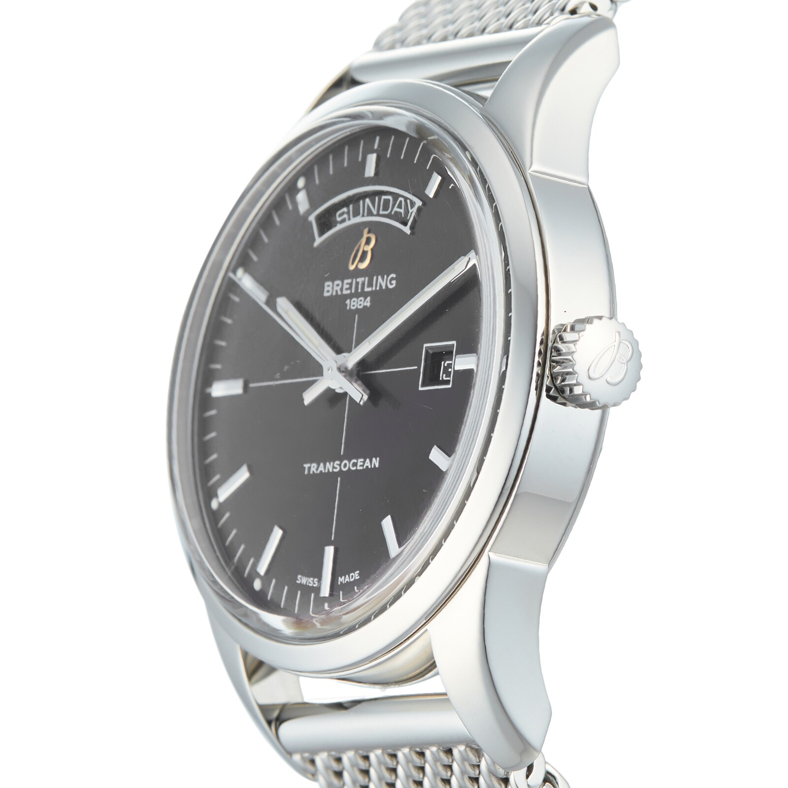 Pre-Owned Breitling Pre-Owned Breitling Transocean Mens Watch A4531012/BB69 Pre-Owned Breitling Pre-Owned Breitling Transocean Mens Watch A4531012/BB69