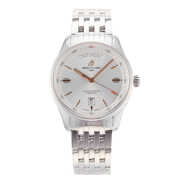 Pre-Owned Breitling Premier Automatic Day Date 40 Mens Watch A45340211G1A1