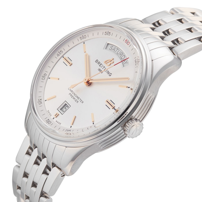 Pre-Owned Breitling Premier Automatic Day Date 40 Mens Watch A45340211G1A1