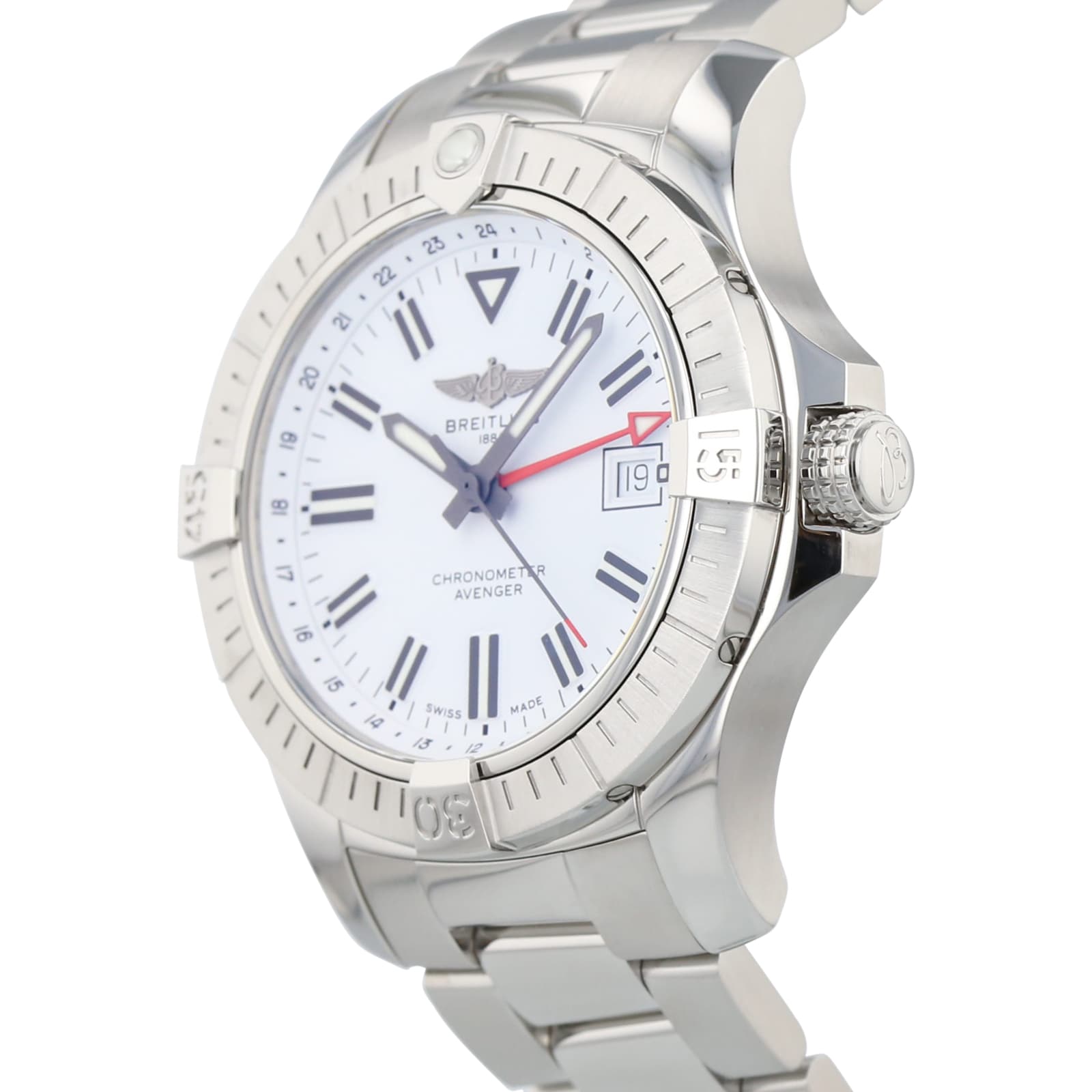 Pre-Owned Breitling Avenger GMT Mens Watch A32397101A1A1