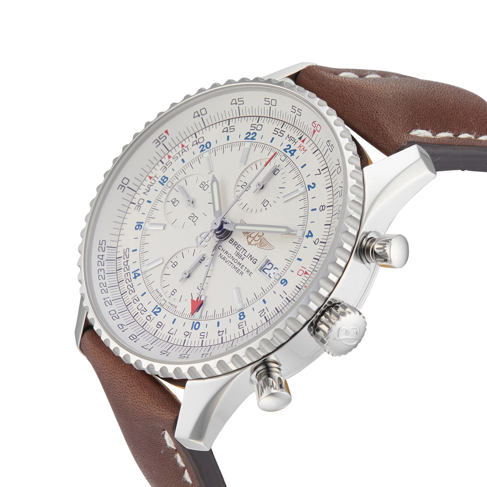 Pre-Owned Breitling Navitimer World Mens Watch A2432212/G571