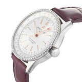 Pre-Owned Breitling Navitimer Silver Steel Ladies Watch A17395F41G1P1