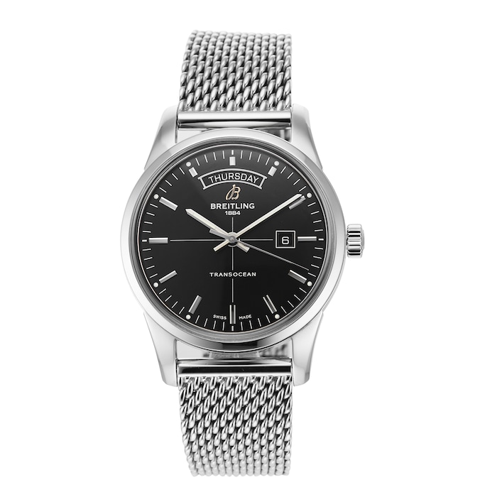 Pre-Owned Breitling Transocean Day-Date Mens Watch A4531012/BB69