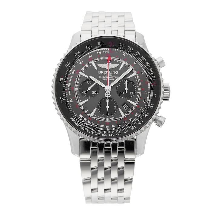 Pre-Owned Breitling Navitimer GMT Limited Edition 48mm Stainless Steel AB04413A/F573