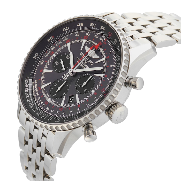 Pre-Owned Breitling Navitimer GMT Limited Edition 48mm Stainless Steel AB04413A/F573
