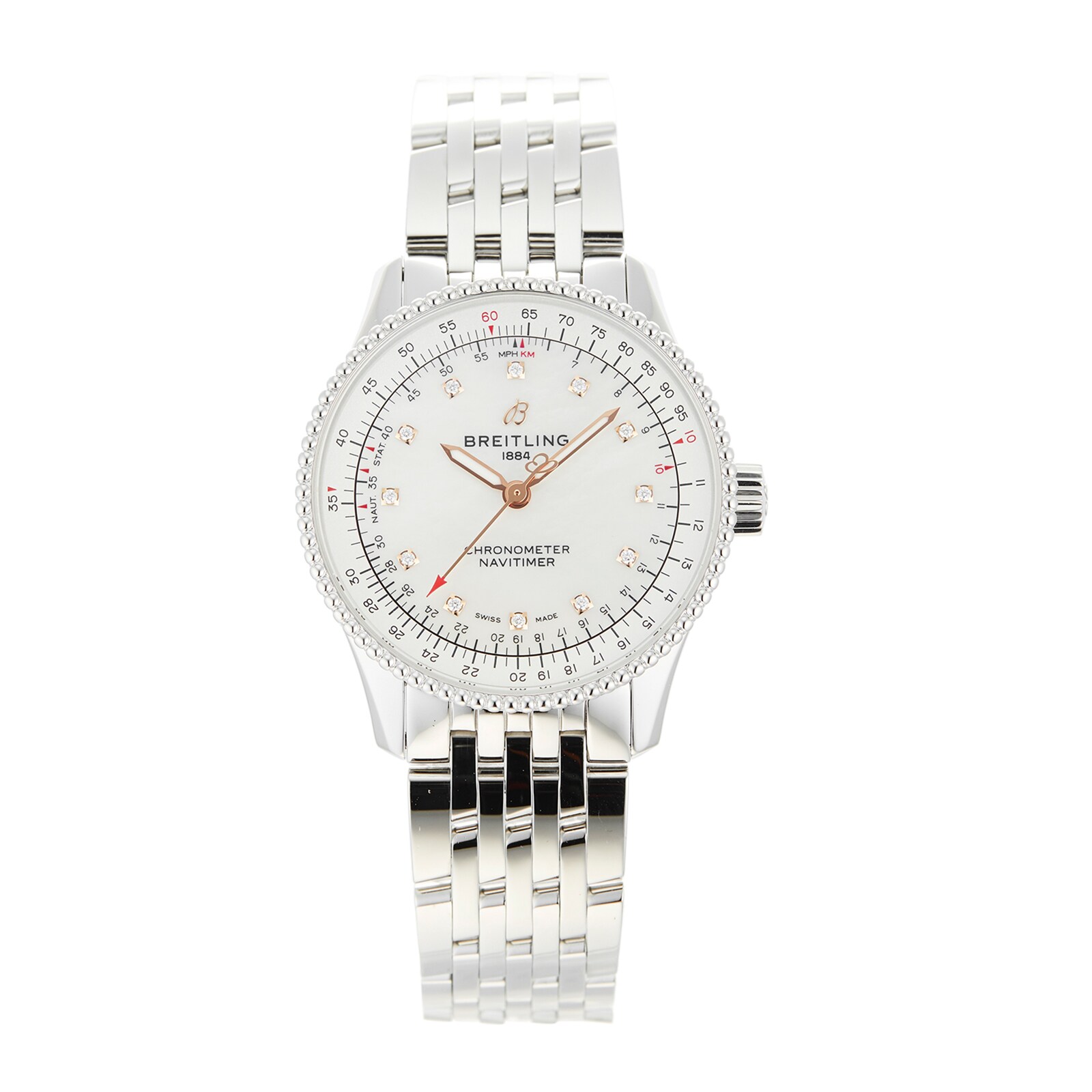 Pre-Owned Breitling Navitimer Automatic 35 Ladies Watch A17395211A1A1